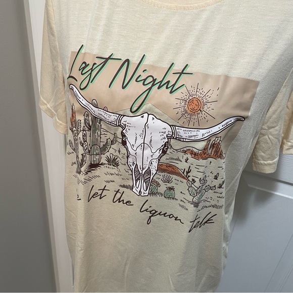 Morgan Wallen Last Night Lyric Tee - Picture 1 of 9